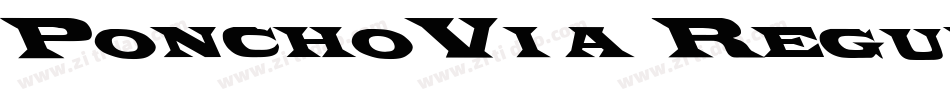 PonchoVia Regular字体转换